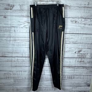 Mens VTG Red Oak Sports Purdue Boilermakers Nylon Basketball Warm Up Pants XXL